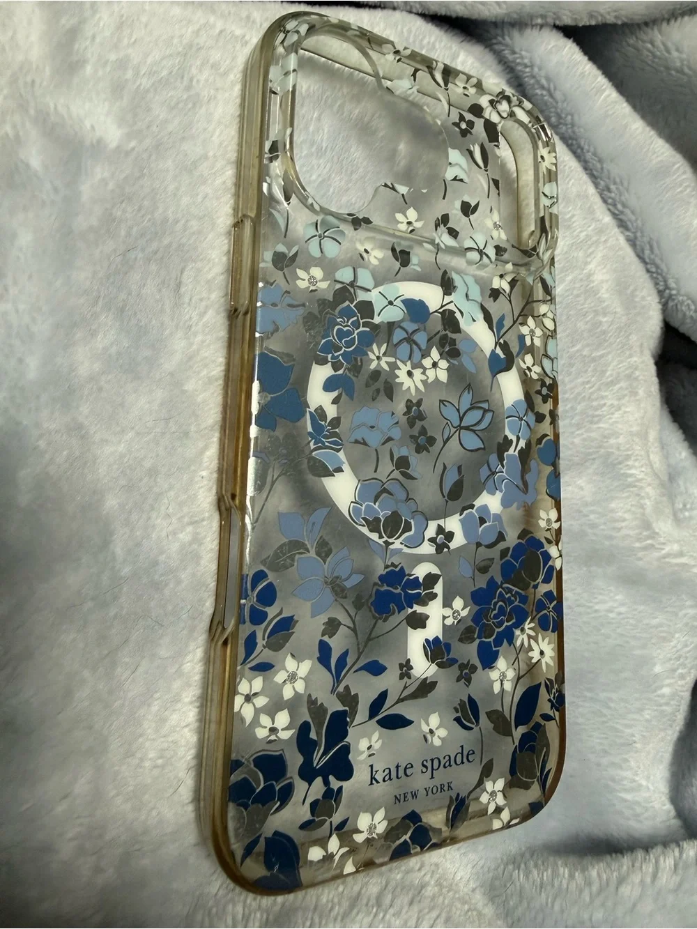 Kate Spade NY -Flowerbed Blue MagSafe case iphone-17 pro max  iPhone 17 Pro Max
